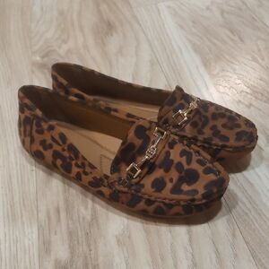 Lepord Print,slip On Loafers Women Size 8,Comfort Brand,pre-owned,